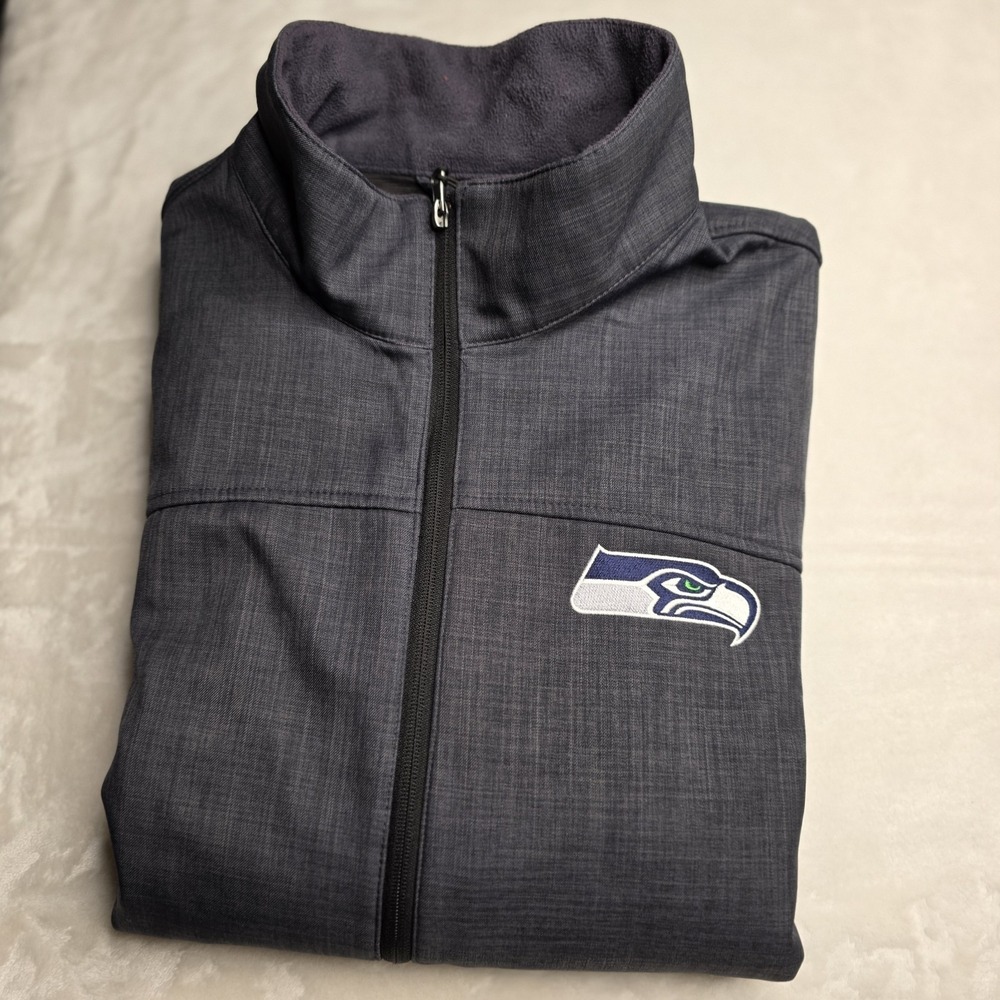NFL Team Apparel Seattle Seahawks Fleece Lined Full Zip Jacket -‎ Size: XL